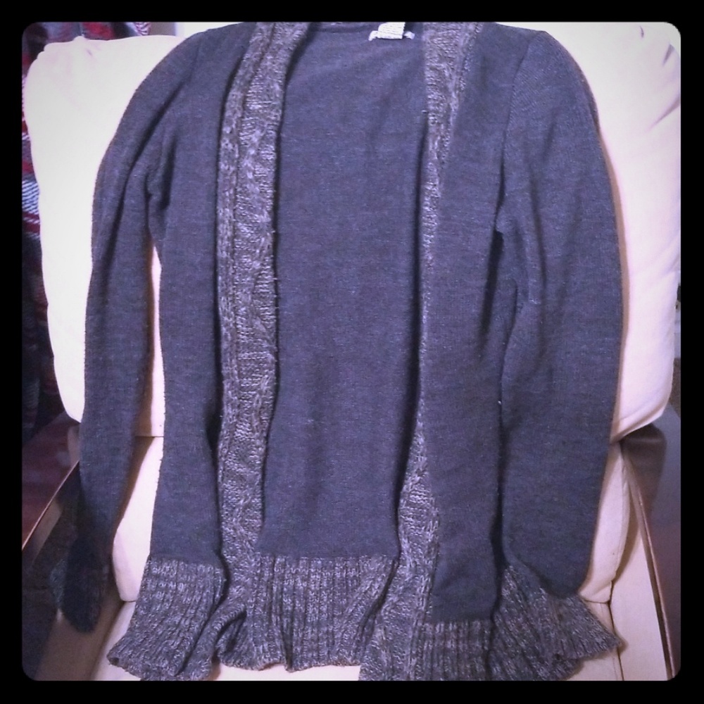 Long brown sweater
